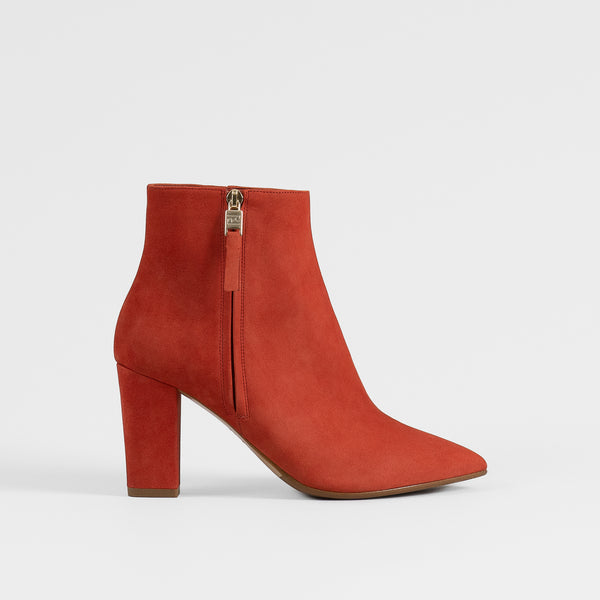 Orange lana boot from roccamore shoes