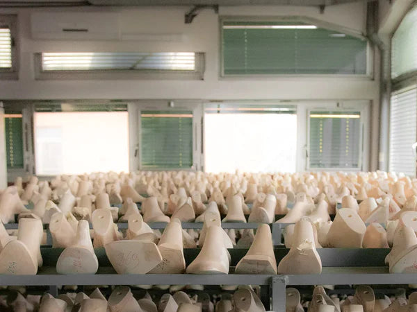 lasts ready for shoemaking at roccamore factory