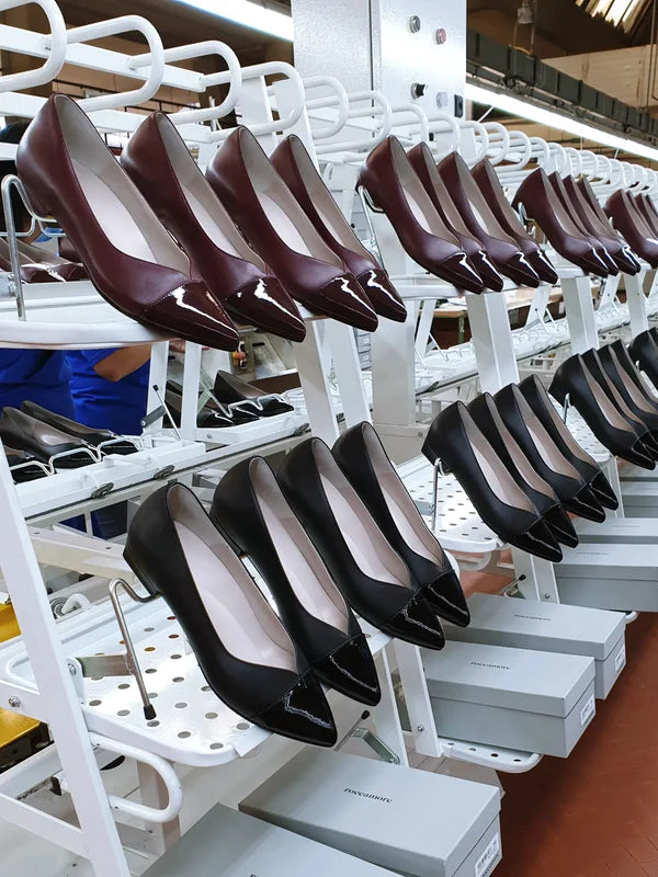 selection of roccamore shoes in the pump factory