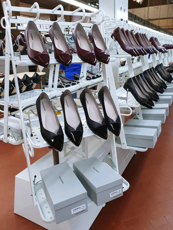 selection of roccamore shoes in the pump factory